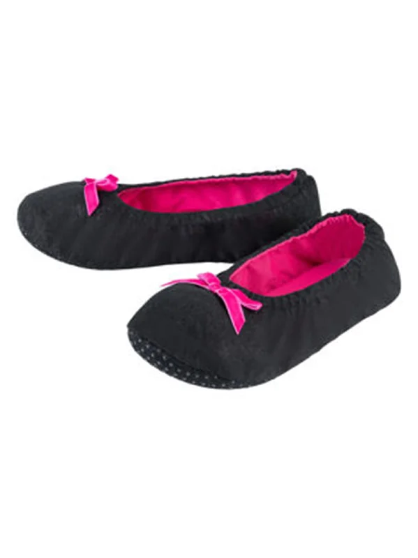 Women's Textured Slippers,Black