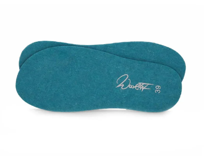 3mm Natural Felt Insoles | WoolFit | turkey blue