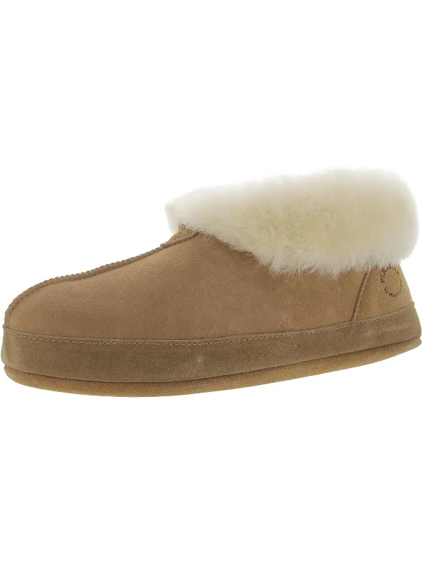 Byron Bay Womens Leather Slip On Bootie Slippers