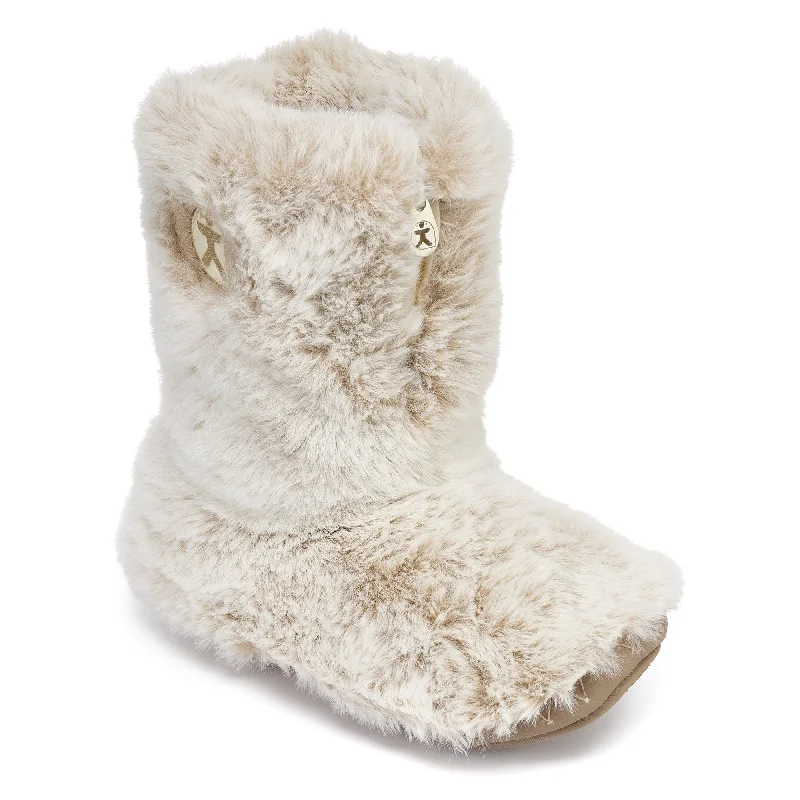 Cole - Short Luxury Faux Fur Boot - Ferret