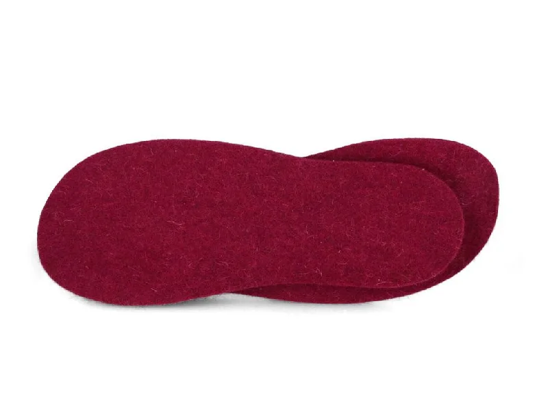 Colorful Felt Insoles in 5mm Thickness | WoolFit | raspberry pink