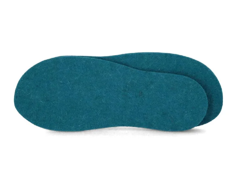 Colorful Felt Insoles in 5mm Thickness | WoolFit | teal