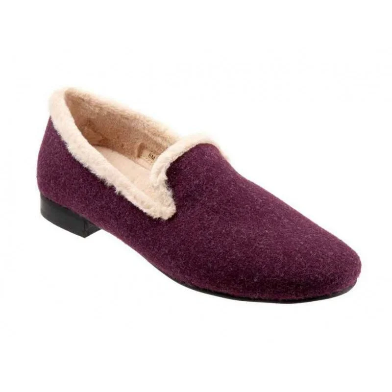 Glory Burgundy Faux Fur lined Slippers - SIZE 8 B ONLY