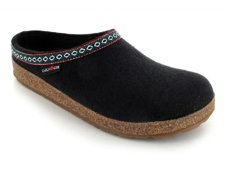 HAFLINGER Clog | Grizzly Franzl, Black