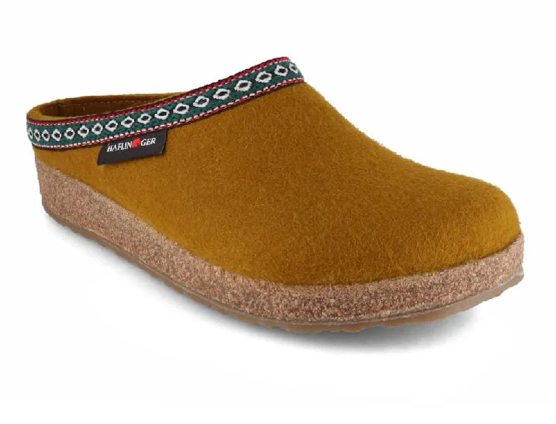 HAFLINGER Men Women Clogs 'Grizzly Franzl', masala