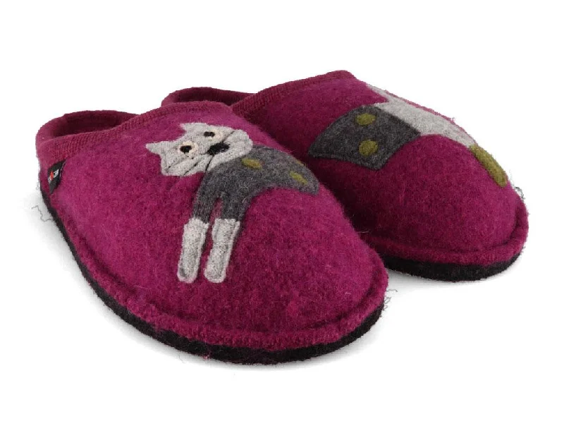 HAFLINGER Slipper | Flair Cucho, Mulberry