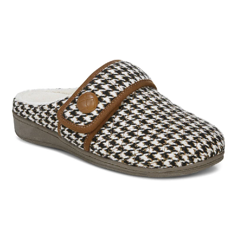 Cream Houndstooth