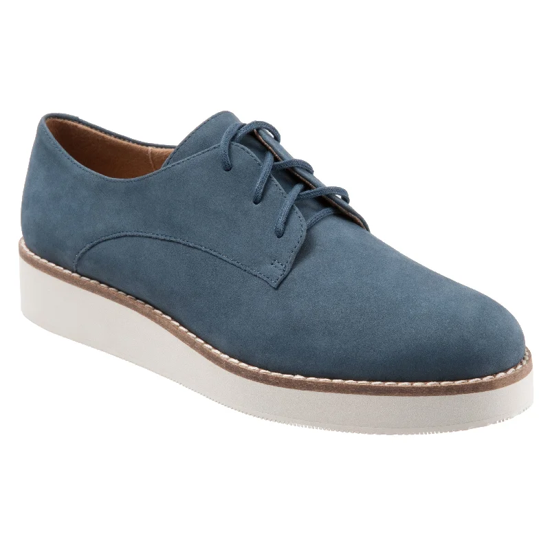 Willis 421 Denim Nubuck Oxford Lace Up Shoes