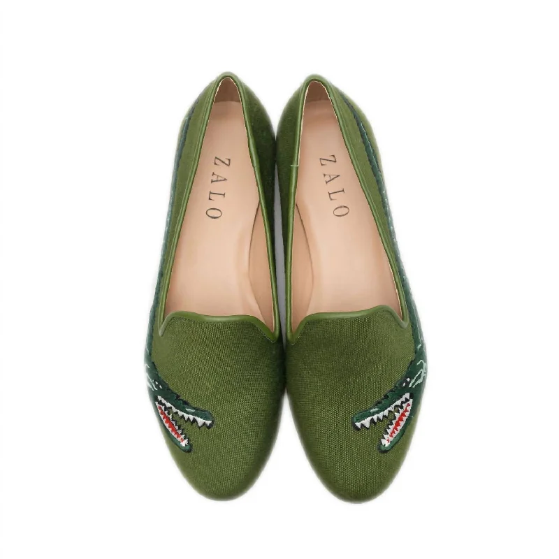 Women's Caiman Slipper In Olive