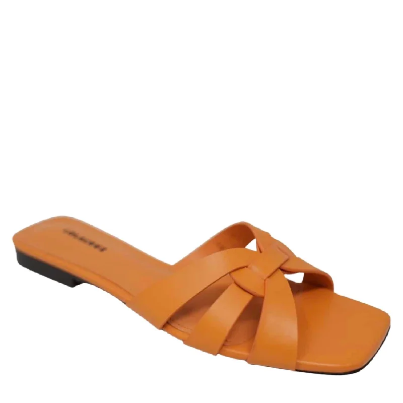 Women's Grosella Flat Slide In Mandarine