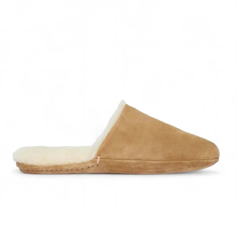 Women's James Slipper In Hazel Suede