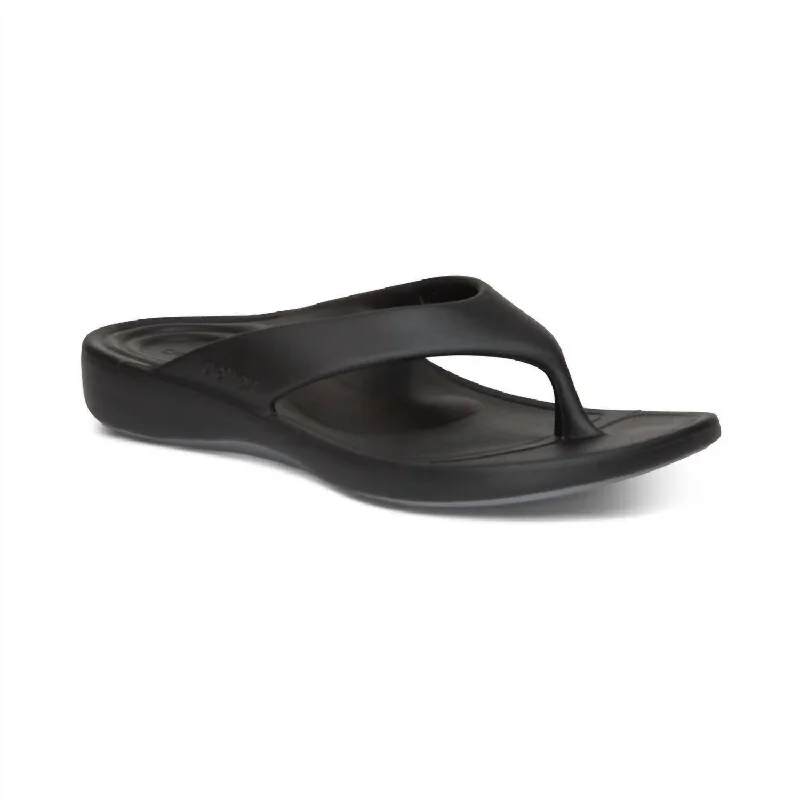 Women's Maui Orthotic Flips In Black