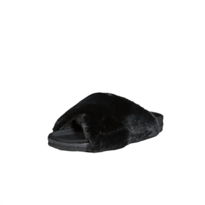 Women's Mini Cloud Slipper In Black