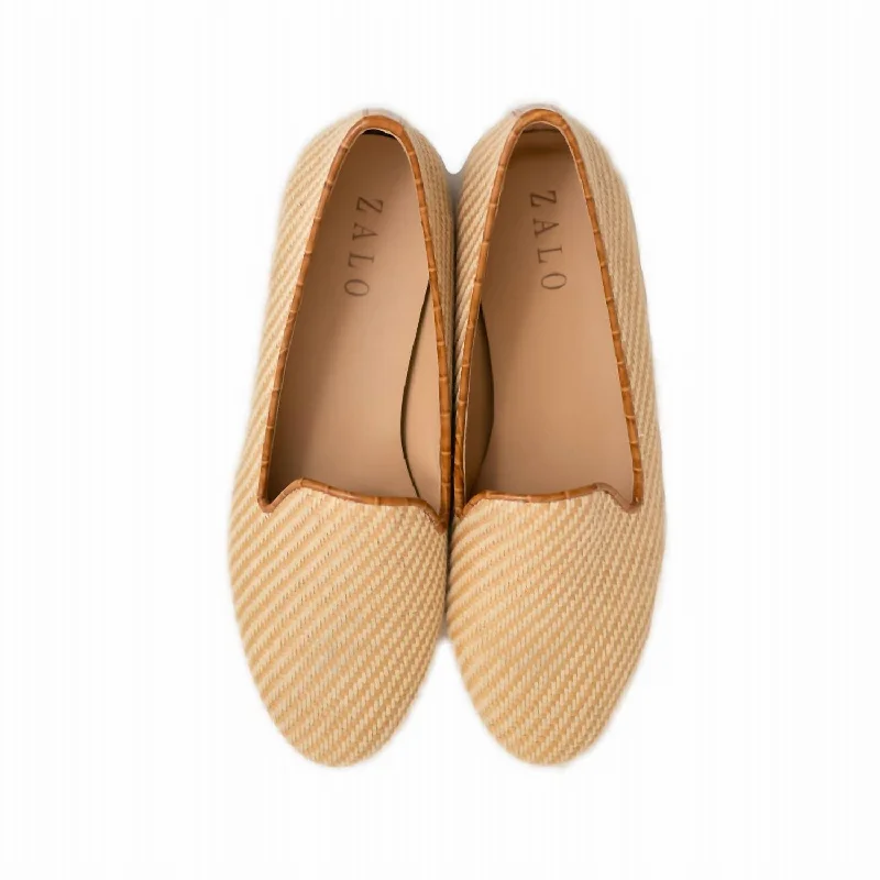 Women's Raffia Slipper In Natural