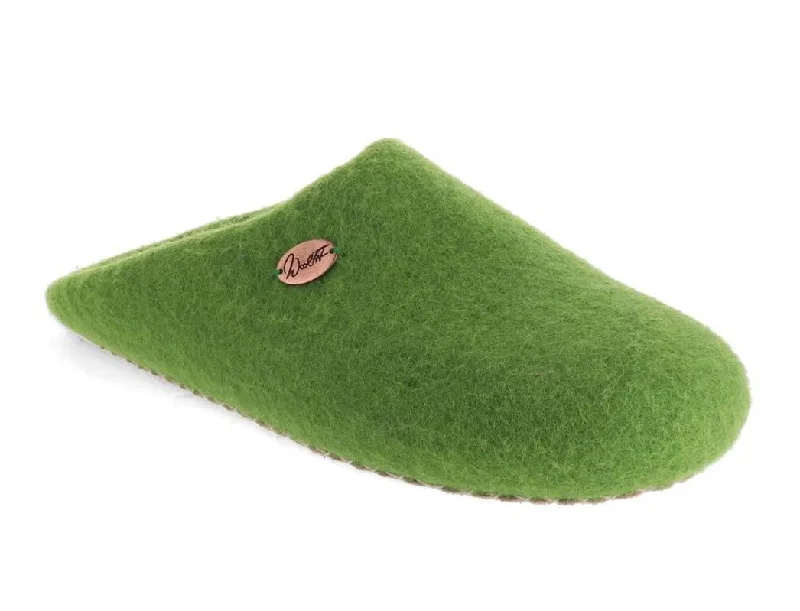 WoolFit® Eco-Friendly Guest Slippers 'Tibet', grass green