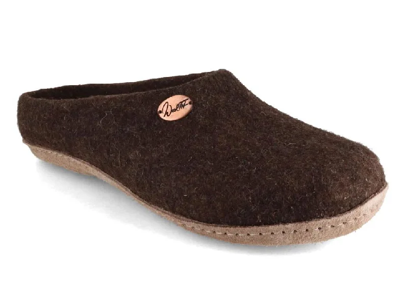 WoolFit® handmade Felt Slippers | Classic, brown