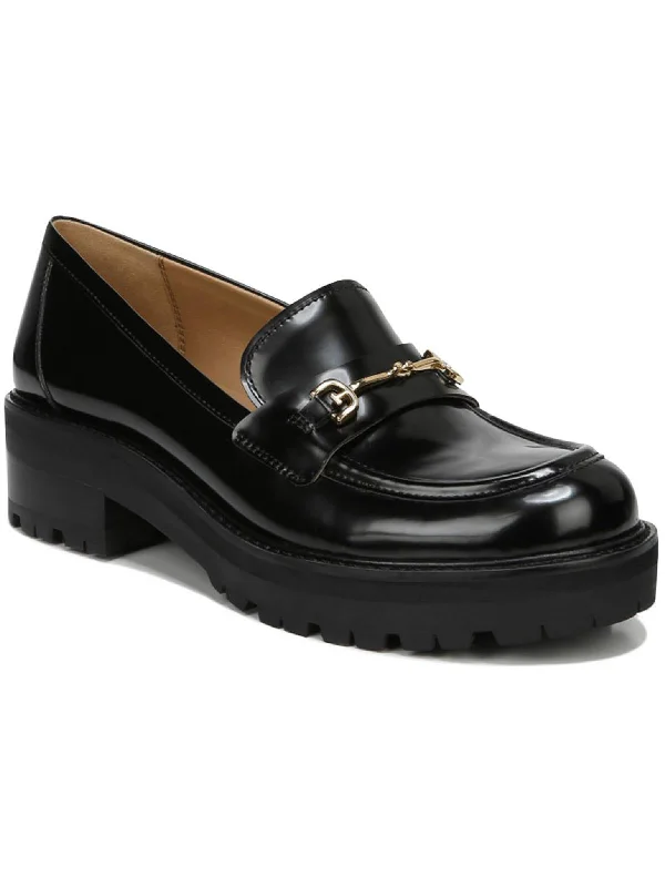 Tully Womens Leather Slip On Loafers