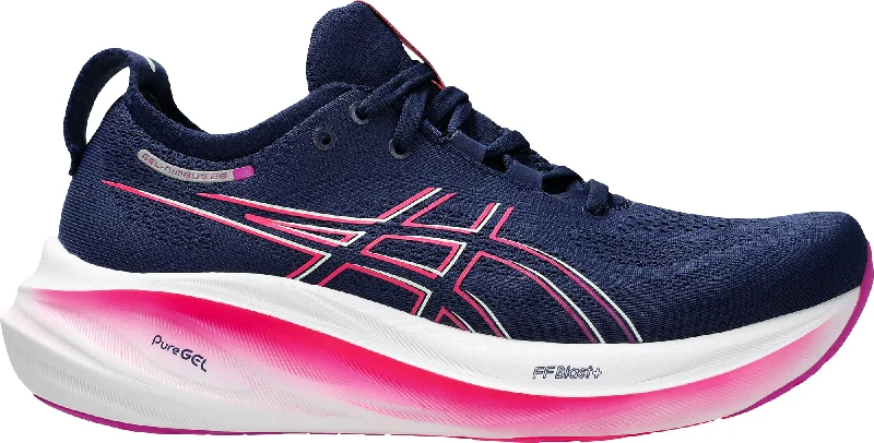 Asics Gel Nimbus 26 Womens Running Shoes - Navy