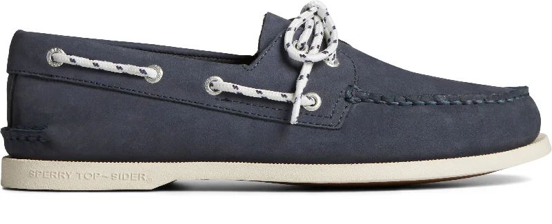 Men's Authentic Original™ 2-Eye Nautical Nubuck Navy