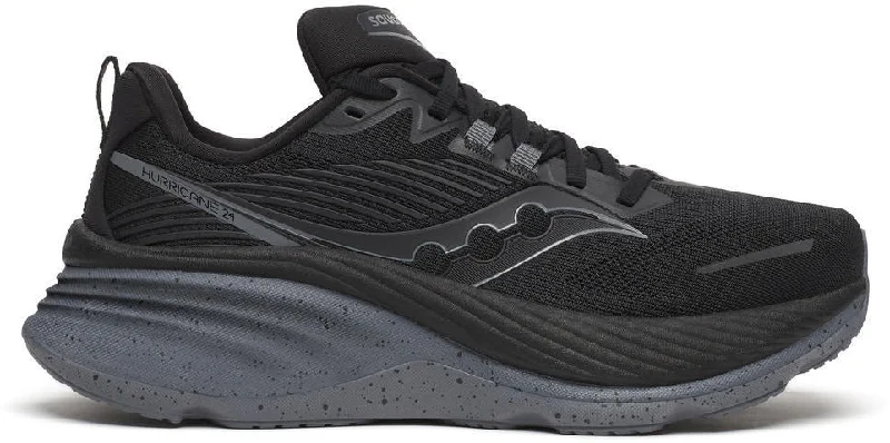 Saucony Hurricane 24 Womens Running Shoes - Black