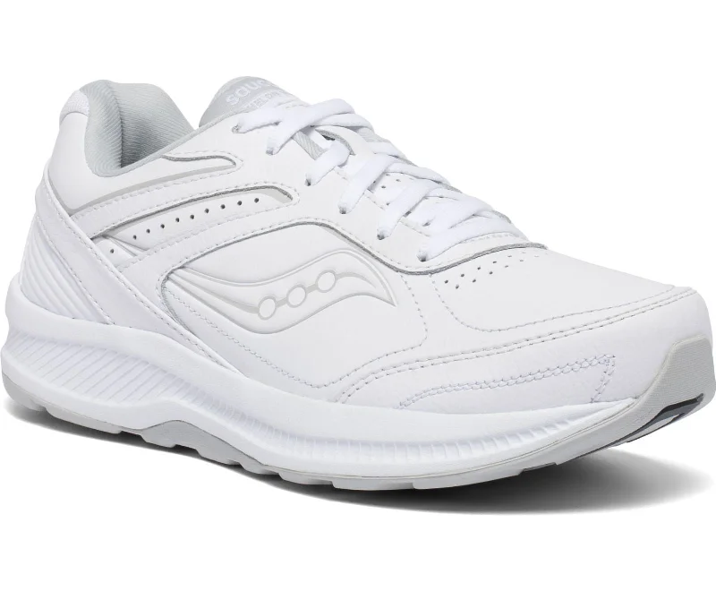 Saucony women's Echelon Walker 3 Medium, and Wide (S50200-1, S50201-1) white