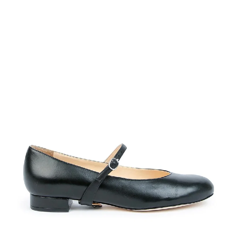 Black Ballet Flat + Twiggy Strap