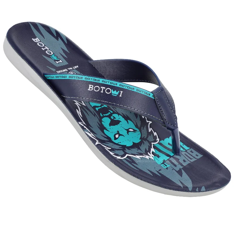 BOTOWI Men's Slipper - BW3502 Blue Mint