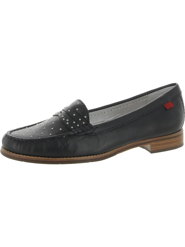 East Village 3 Womens Leather Slip On Moccasins