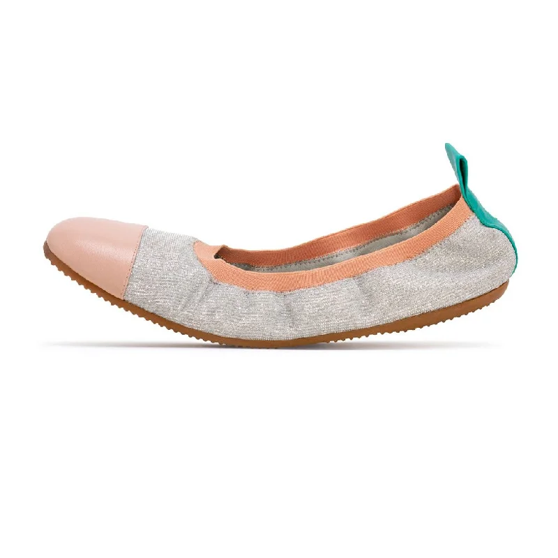 Elora - Blush and Silver Ballet Flat