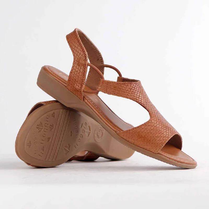 Froggie Ida Leather Comfort Sandal - Tan