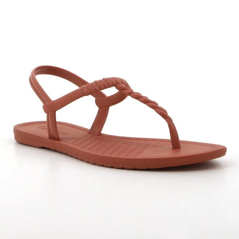 Grendha Back Strap Sandals - Nude