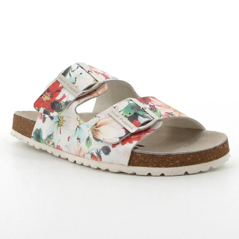 Hush Puppies Depika Leather Sandals - Multi Printed Nappa Leather