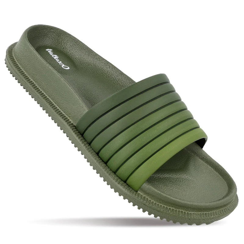 Men's Flip Flop Sliders  - WC4845 Olive