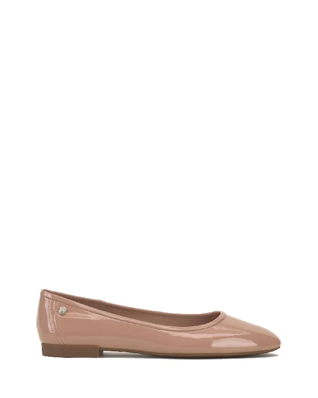 Minndy Ballet Flat In Dark Blush