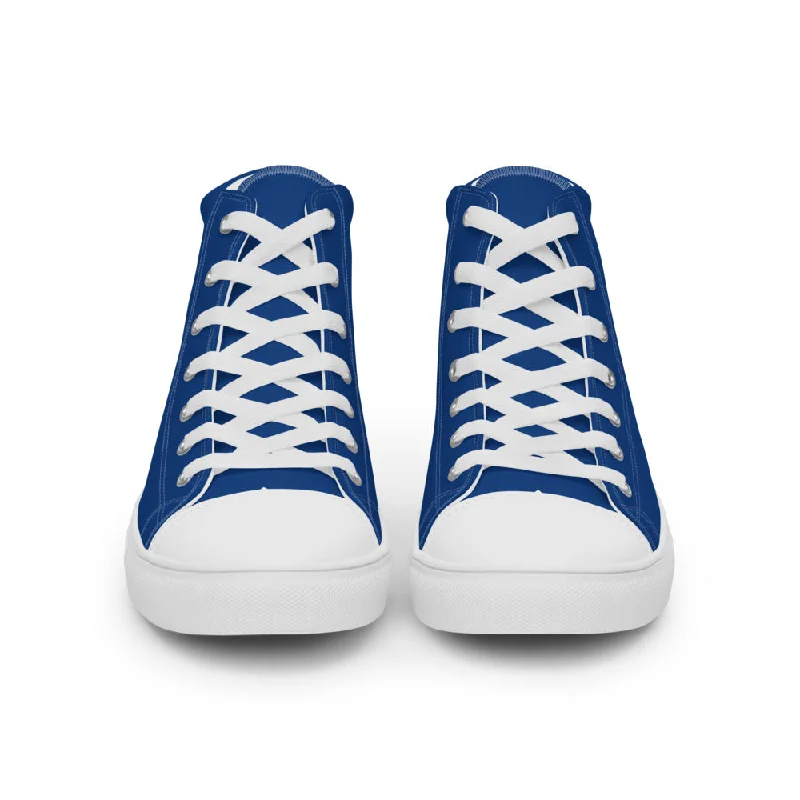 PLANE-SPOT-ER (BLUE) Men’s high top canvas shoes