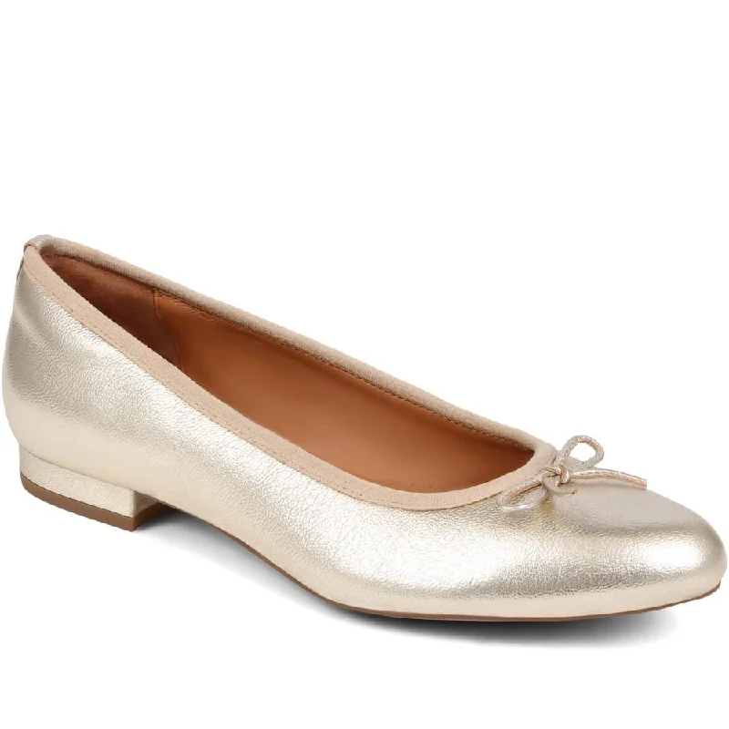 Soleil Leather Low Ballet Pumps - SOLEIL / 323 600