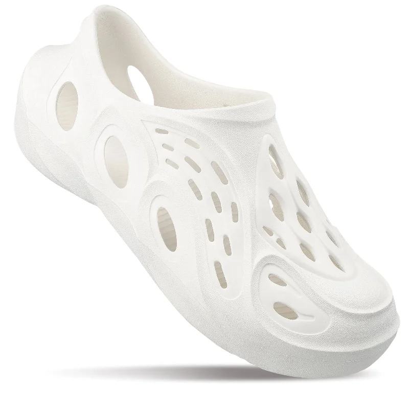 Walkaroo Mens Superclogs  - WC8710 White